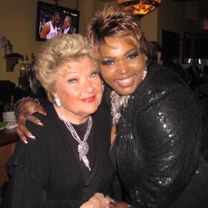 Liz and Marilyn Maye after Jim Carusos  Best of Cast Party at Town Hall NY
