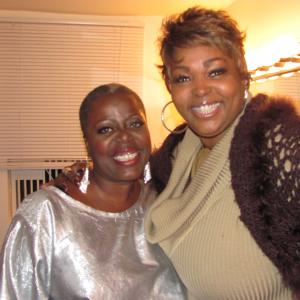 Liz with Broadway legend and friend, Lillias White- backstage at the world famous Apollo Theater.