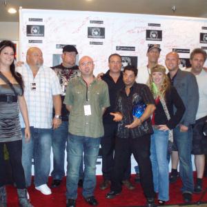The cast and crew of the award winning film ONE LONG DAY at the AOF International Film Festival. Pasadena,CA 7-30-2011.