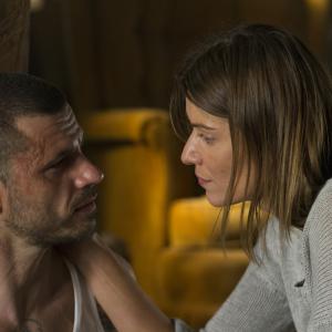 Still of Ivana Milicevic and Christos Vasilopoulos in Banshee 2013