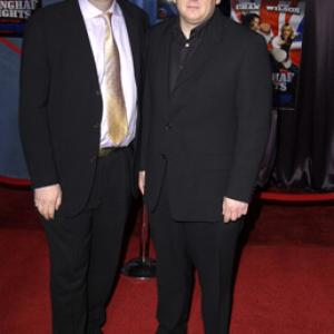 Alfred Gough and Miles Millar at event of Shanghai Knights (2003)