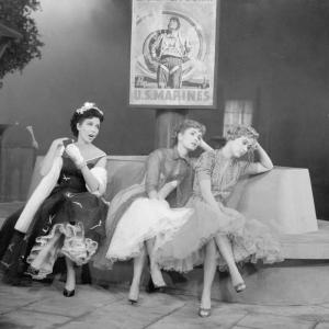 Still of Debbie Reynolds Jane Powell and Ann Miller in Hit the Deck 1955