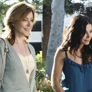 Still of Courteney Cox and Christa Miller in Cougar Town 2009