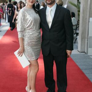 Gabrielle Miller & John Cassini on 2008 Leo Awards Red Carpet.
