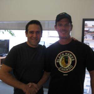 Gregg Interviews Film Director Peter Berg for his show Who's huge in sports?