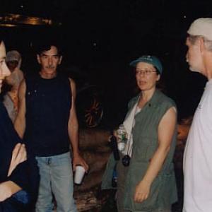 Hayley DuMond  our lead as Candy  discusses things with John French art director Jody Murphy producer Wayne Producerdirector  Ellen in the background A Shade of Gray