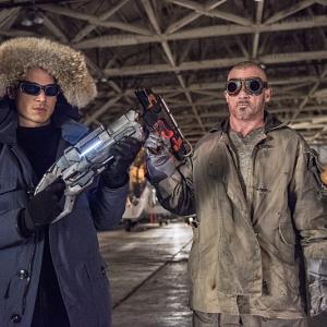 Still of Wentworth Miller and Dominic Purcell in The Flash 2014