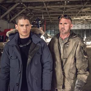 Still of Wentworth Miller and Dominic Purcell in The Flash 2014