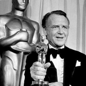 Academy Awards 43rd Annual John Mills with his Oscar for Best Supporting Actor 1971