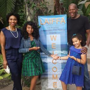The Scissor Man cast Melinda Koko AlexisLynne Clark at last nights LAIFFA Awards