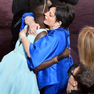 Liza Minnelli and Lupita Nyongo at event of The Oscars 2014