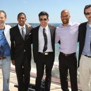 CANNES, FRANCE - JUNE 22: Mark Beeching, Nick Cannon, director Monty Miranda, Common and Gavin Polone attend the June 22, 2010 in Cannes, France.