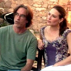 Brad Mirman, Claire Forlani on the set of Shadows In The Sun