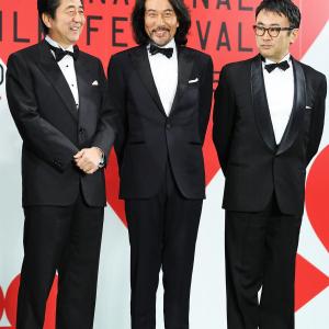 Kôki Mitani, Kôji Yakusho and Shinzo Abe