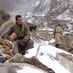 Still of Jonathan Rhys Meyers and Radha Mitchell in The Children of Huang Shi 2008
