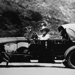Tom Mix in his 1921 Cord *M.W.*