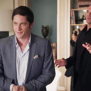 Still of David Conrad and Brandon Molale in Agents of SHIELD episode The Asset