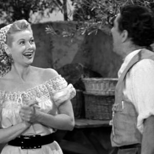 Still of Lucille Ball and Ernesto Molinari in I Love Lucy 1951