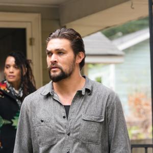 Still of Lisa Bonet and Jason Momoa in The Red Road 2014