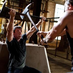 Still of Sylvester Stallone and Jason Momoa in Bullet to the Head 2012