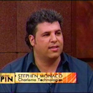 Stephen Monaco appearing on the Panel of Pundits on TechTV's show, Silicon Spin in 2001.