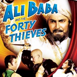 Turhan Bey Jon Hall Kurt Katch and Maria Montez in Ali Baba and the Forty Thieves 1944