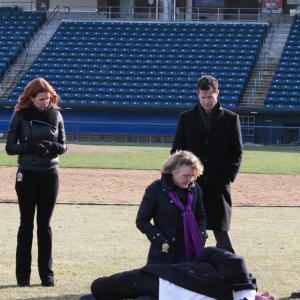 Still of Jane Curtin Al Burns Poppy Montgomery Dylan Walsh and Mike Costello in Unforgettable 2011
