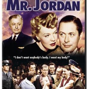 Claude Rains, Rita Johnson, Evelyn Keyes and Robert Montgomery in Here Comes Mr. Jordan (1941)