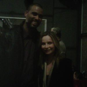 Me and Calista Flockhart on set of Brothers & Sisters