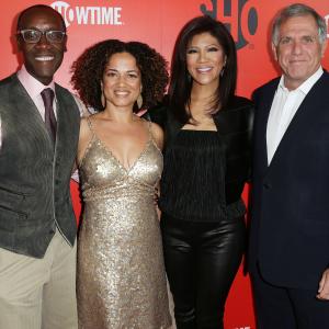 Don Cheadle Julie Chen Bridgid Coulter and Leslie Moonves