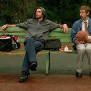 Still of Joel David Moore and Zachary Levi in Spiral (2007)