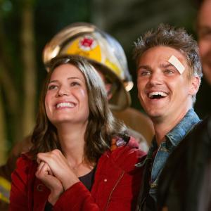 Still of Mandy Moore and Riley Smith in Christmas in Conway 2013