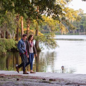 Still of Mandy Moore and Riley Smith in Christmas in Conway (2013)