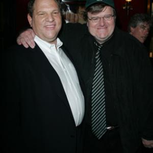 Harvey Weinstein and Michael Moore at event of Fahrenheit 911 2004