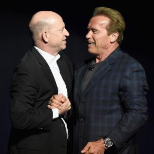 Arnold Schwarzenegger and Rob Moore