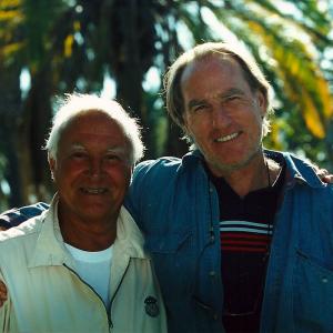 Robert Loggia and Craig T. Nelson on the set of All Over Again
