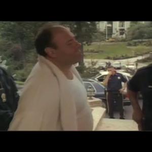 Eric Morace with James Gandolfini in The Sopranos