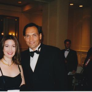 Carmen More with Jimmy Smits at the National Hispanic Foundation of the Arts Gala in DC.