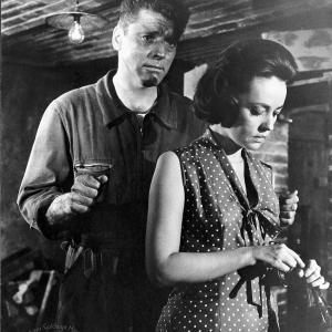 Still of Burt Lancaster and Jeanne Moreau in The Train 1964