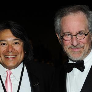 Glenn T. Morgan and Steven Spielberg 2010 MPSE Golden Reel Awards.