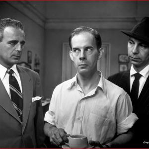 Still of Harry Morgan, Paul Stewart and Jack Webb in Appointment with Danger (1951)