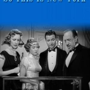 Dona Drake, Virginia Grey and Henry Morgan in So This Is New York (1948)
