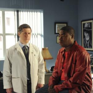 Still of Tracy Morgan and Chris Parnell in 30 Rock (2006)
