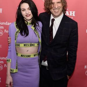 Brett Morgen and Frances Bean Cobain at event of Cobain Montage of Heck 2015