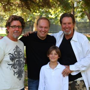 2nd Unit DP Steve Anderson, producer Michael Scott, actor Jerry Phillips on JOHNNY
