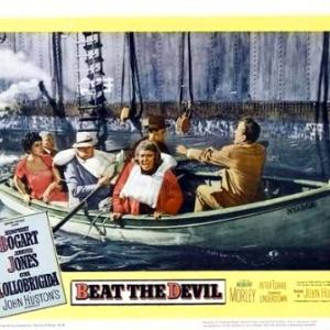 Humphrey Bogart, Jennifer Jones, Gina Lollobrigida and Robert Morley in Beat the Devil (1953)