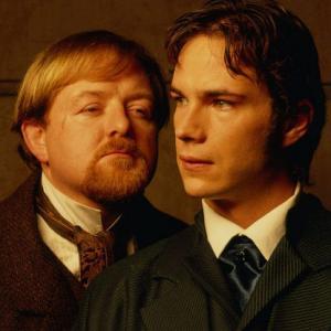 James DArcy and Roger Morlidge in Sherlock 2002