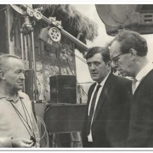 Ernest Morris Director  On set with DoP Jimmy Wilson