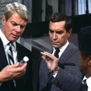 Still of Martin Landau Peter Graves and Greg Morris in Mission Impossible 1966