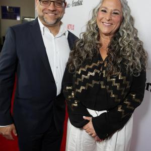Marta Kauffman and Howard J Morris at event of Grace and Frankie 2015